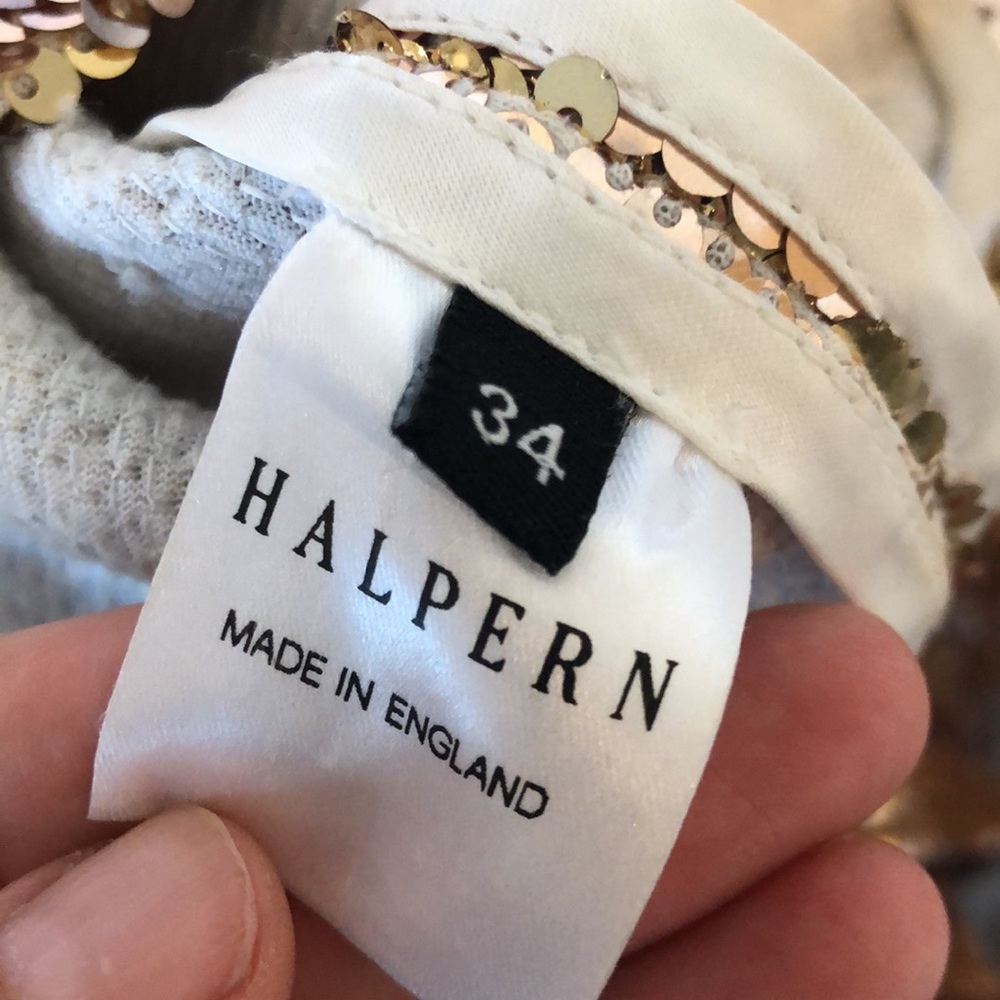 Halpern Sequin Turtleneck Size Small - image 8